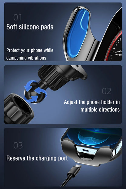 For KIA K5 2016 2017 2018 Magnetic Car Phone Holder 15W Wireless Charging Phone Stand MagSafe Base