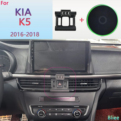 For KIA K5 2016 2017 2018 Magnetic Car Phone Holder 15W Wireless Charging Phone Stand MagSafe Base