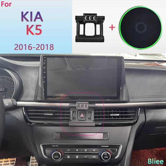 For KIA K5 2016 2017 2018 Magnetic Car Phone Holder 15W Wireless Charging Phone Stand MagSafe Base