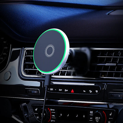 For KIA K5 2016 2017 2018 Magnetic Car Phone Holder 15W Wireless Charging Phone Stand MagSafe Base