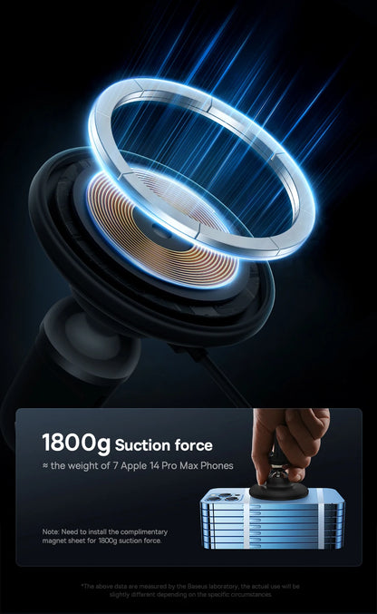 For KIA K5 2016 2017 2018 Magnetic Car Phone Holder 15W Wireless Charging Phone Stand MagSafe Base